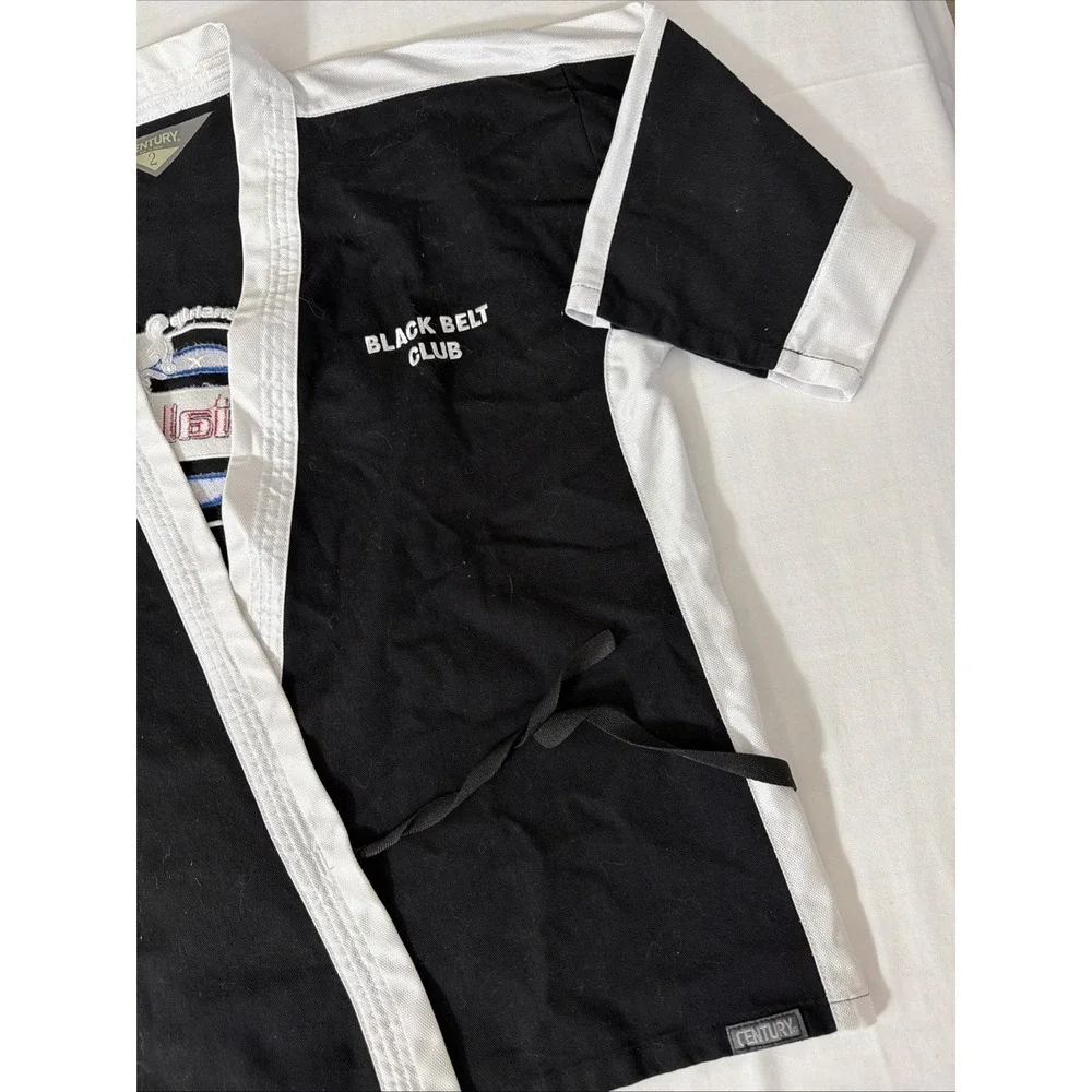 CMA Black Belt Club Kids Gi Century Size 2 (10-12) Color Black Championship Shir